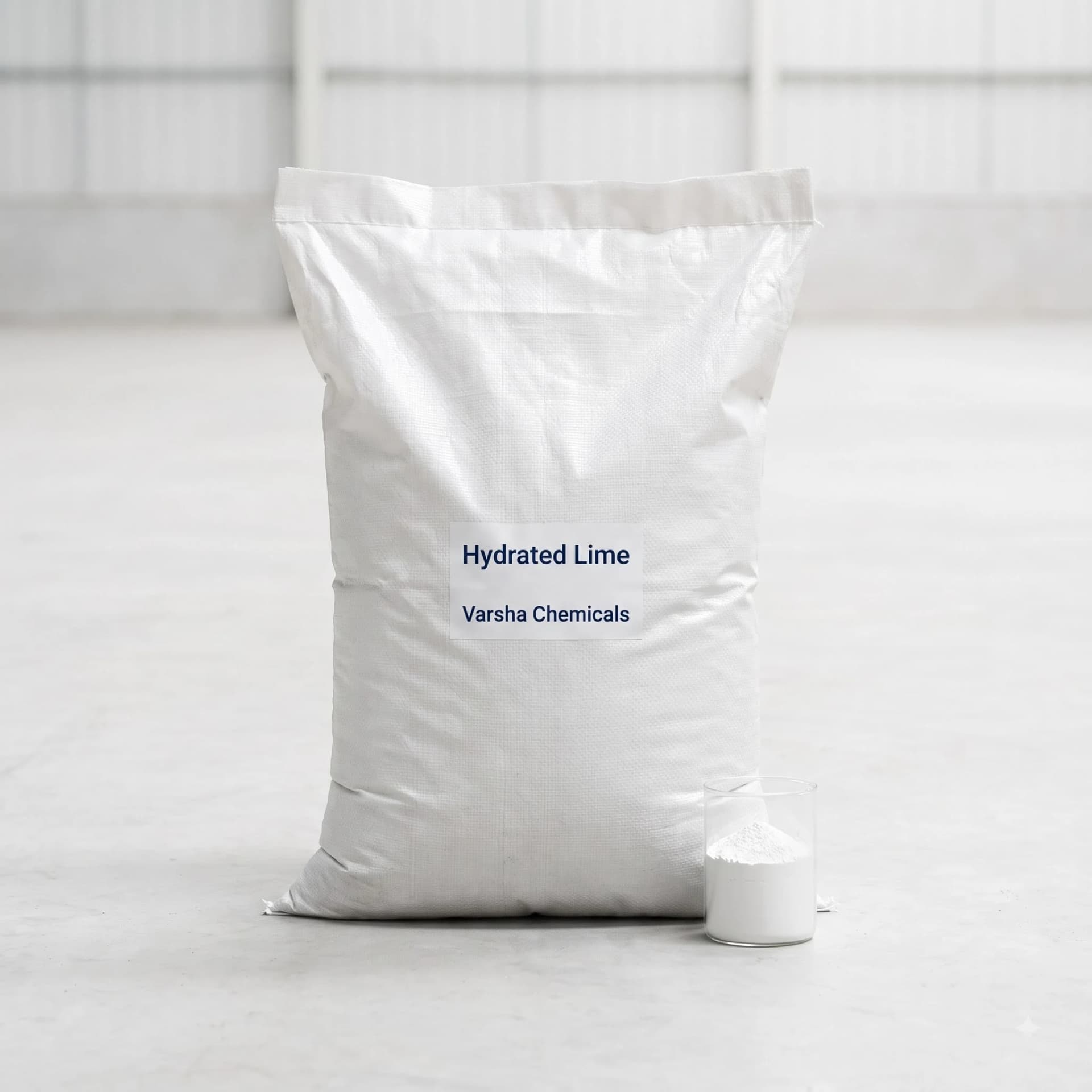 Hydrated Lime product packaging from Varsha Chemicals, Belagavi